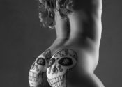 Blue Muse Fine Art with Keisha Forrest - Sugar Cheeks 7 - 2017. Blue Muse Fine Art photography and bodypainting