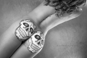 Blue Muse Fine Art with Keisha Forrest - Sugar Cheeks 9 - 2017. Blue Muse Fine Art photography and bodypainting.