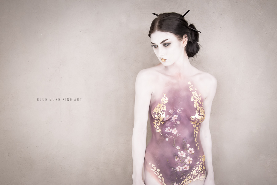 Blue Muse Fine Art with Scarlett Paige - Geisha (bodypaint)